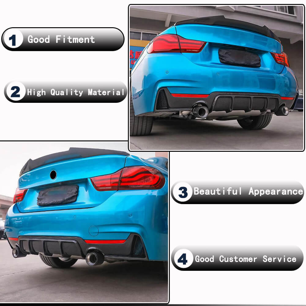 Дифузор заднього бампера V3 (для M-Sport, Карбон) 3