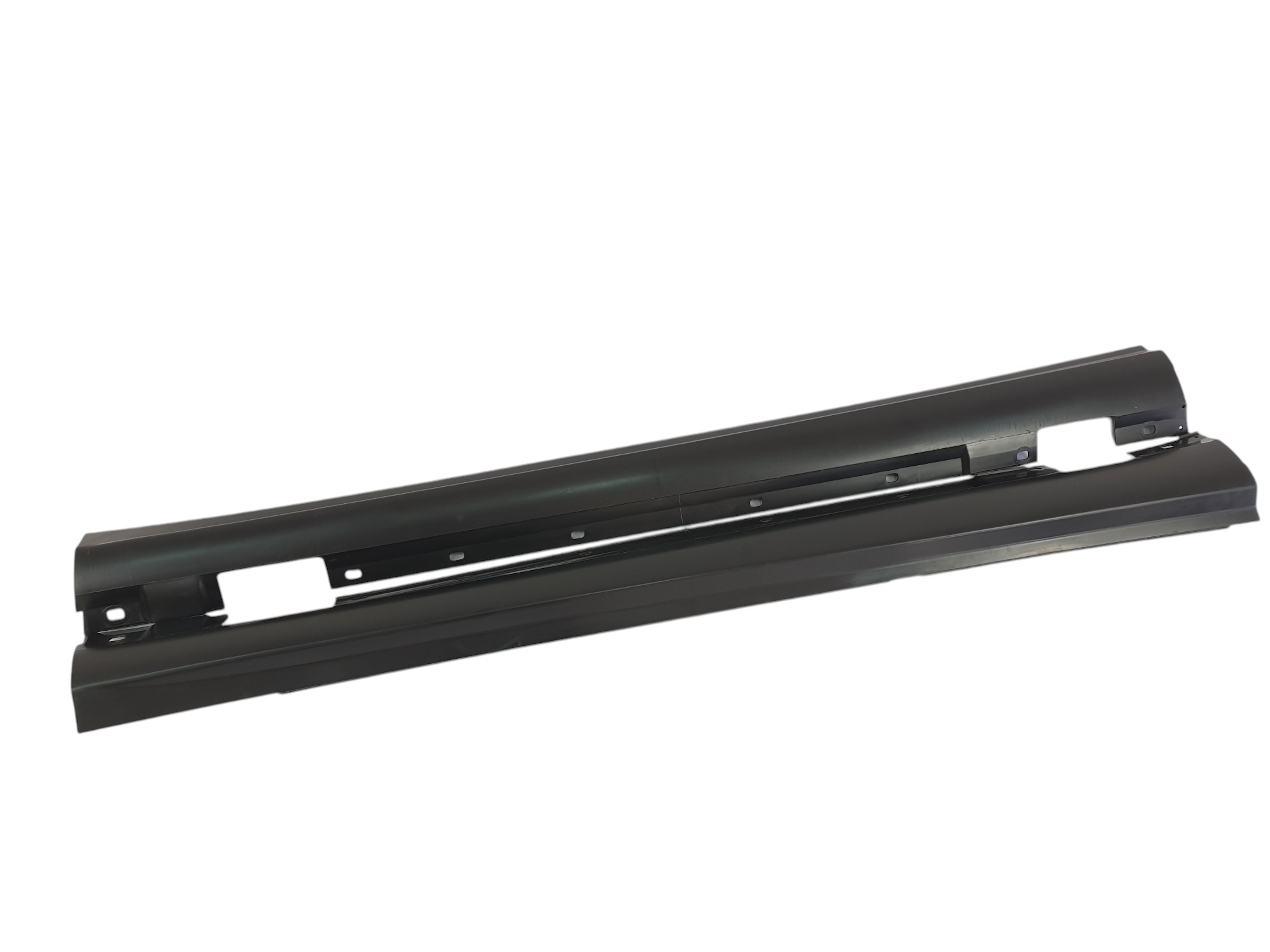 Накладки на пороги (стиль C63 AMG) на Mercedes-Benz C-Class W204 2007-2014 року
