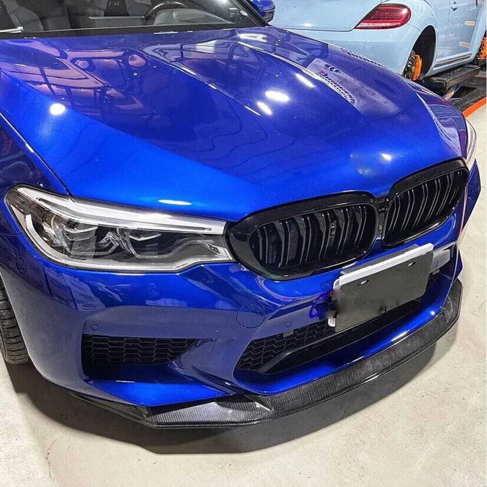 Накладка на передній бампер Lip V3 (для M5 F90 2017-2020, Карбон) 4