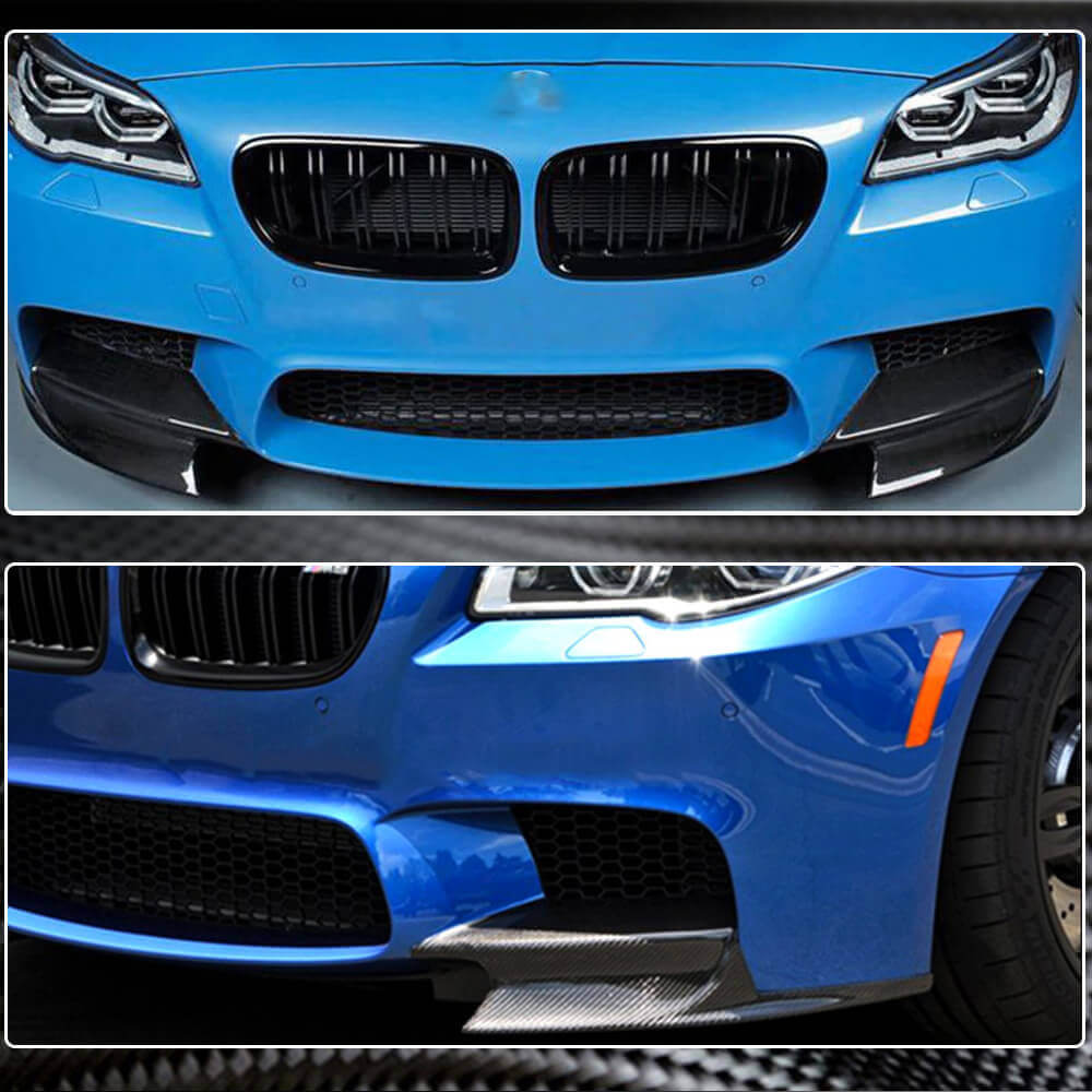 Накладки на передній бампер Flap (для F10 M5, Карбон) 3