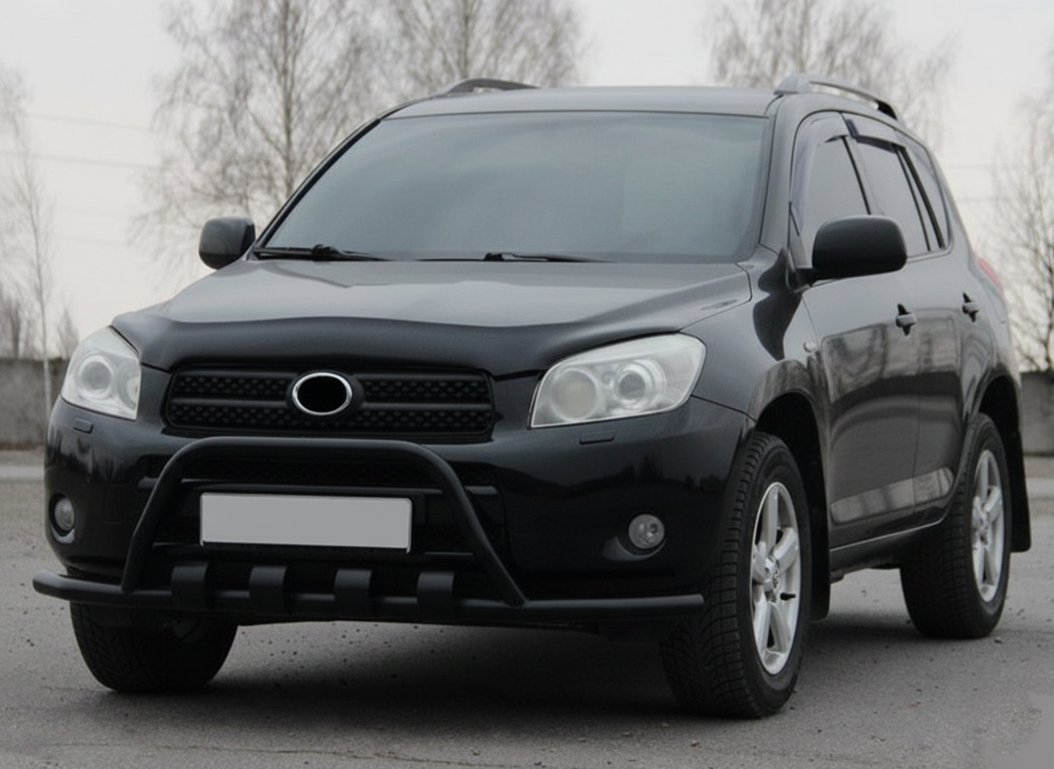 Кенгурятник WT-ST15 Black (нерж) 2