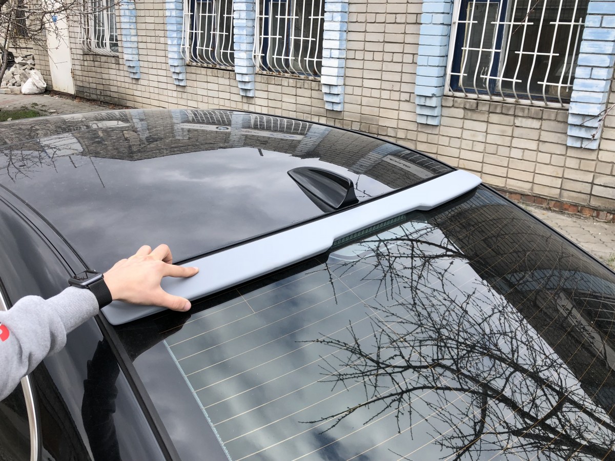 Козирок на скло BMW E60 2004-2009 ABS пластик під фарбування 3