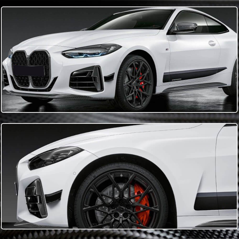 Накладки на передній бампер (для G22/G23 M-Sport, Карбон) 3