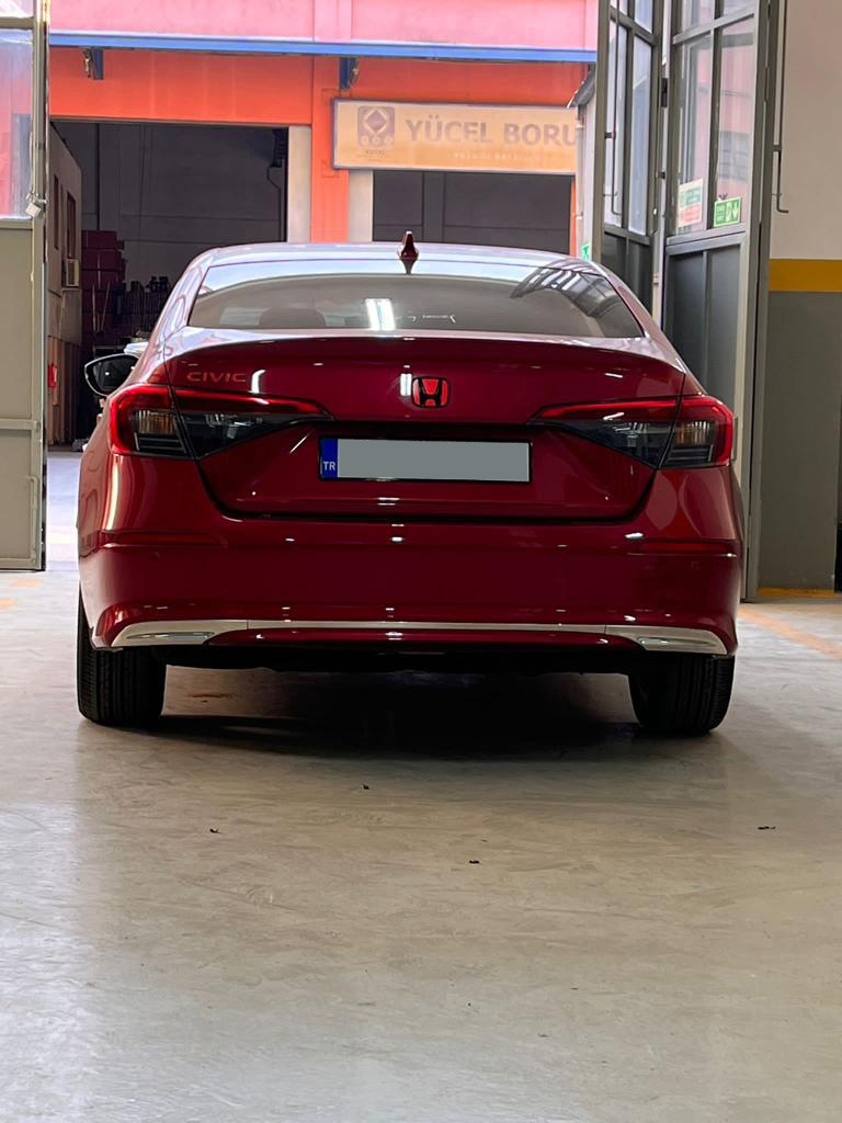 Накладка на задній бампер (Sedan, нерж) 5