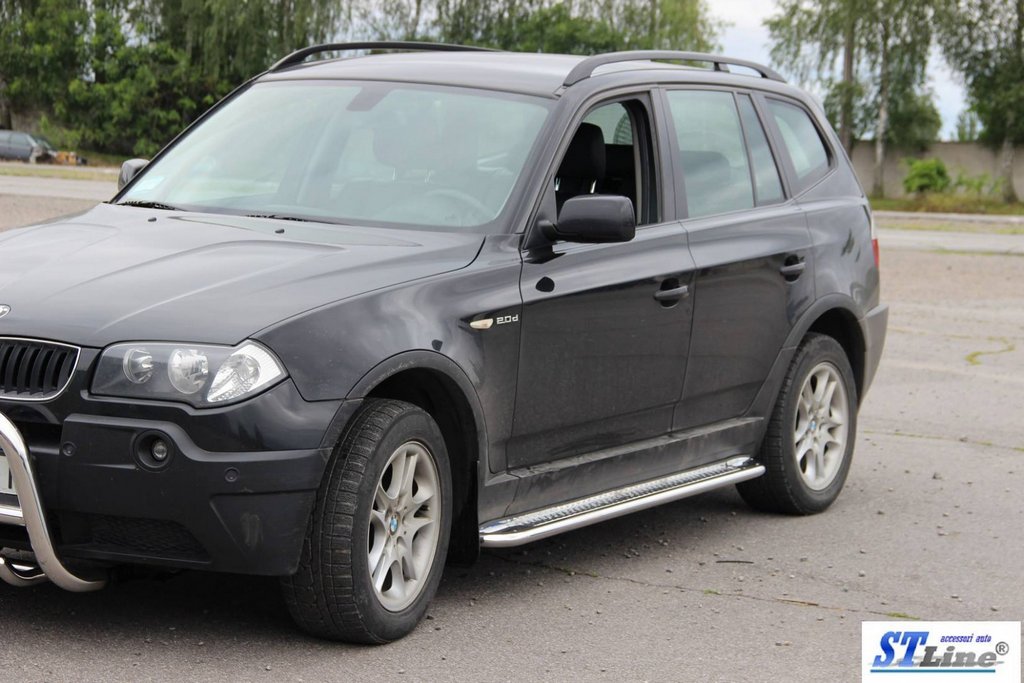 Бокові пороги KB001 (нерж) 60 мм 3