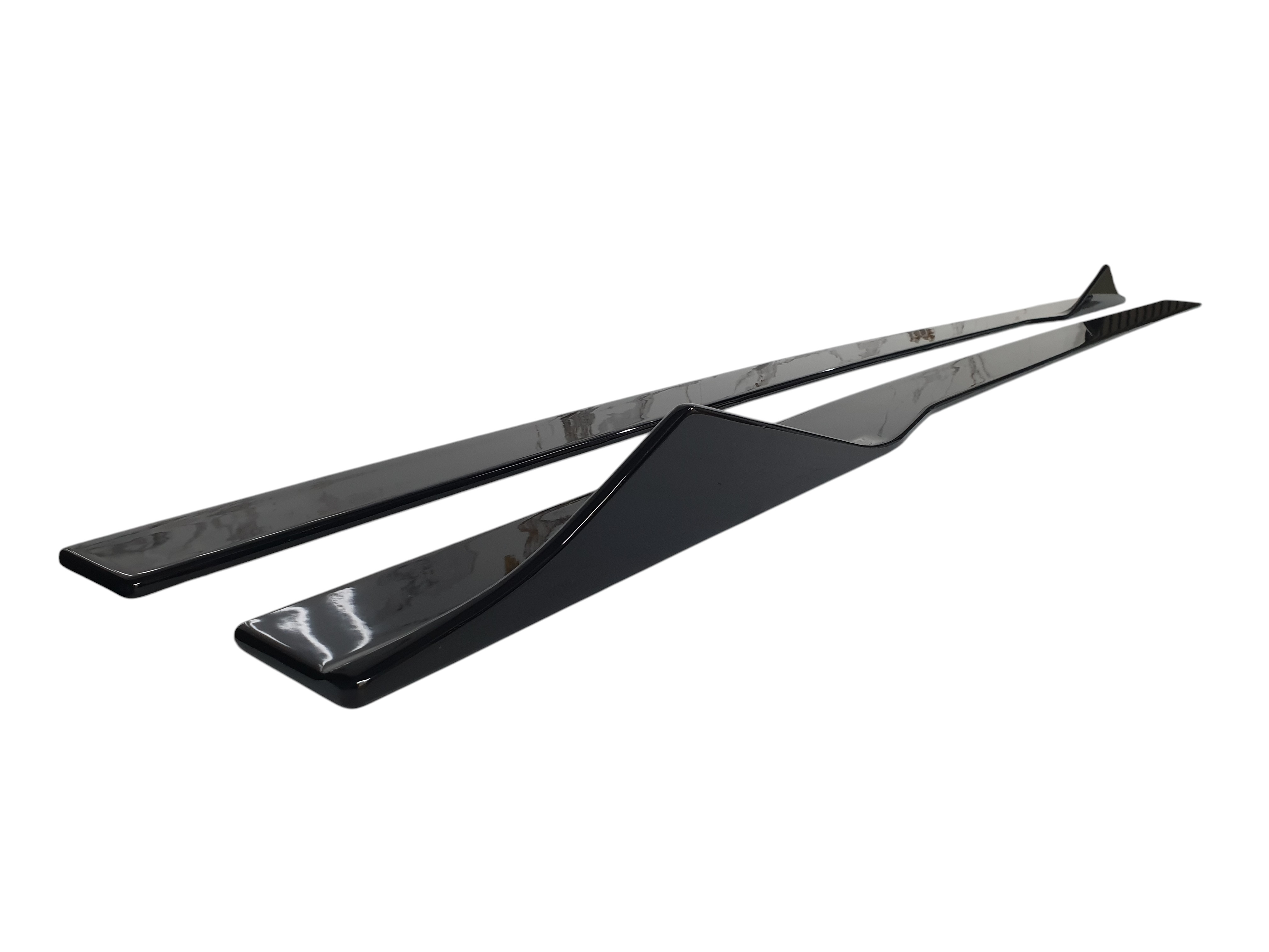 Леза на пороги Чорний глянець (AC Style) G14 / G15 на BMW 8 Series G14 / G15 / G16 2018-2023 року 2