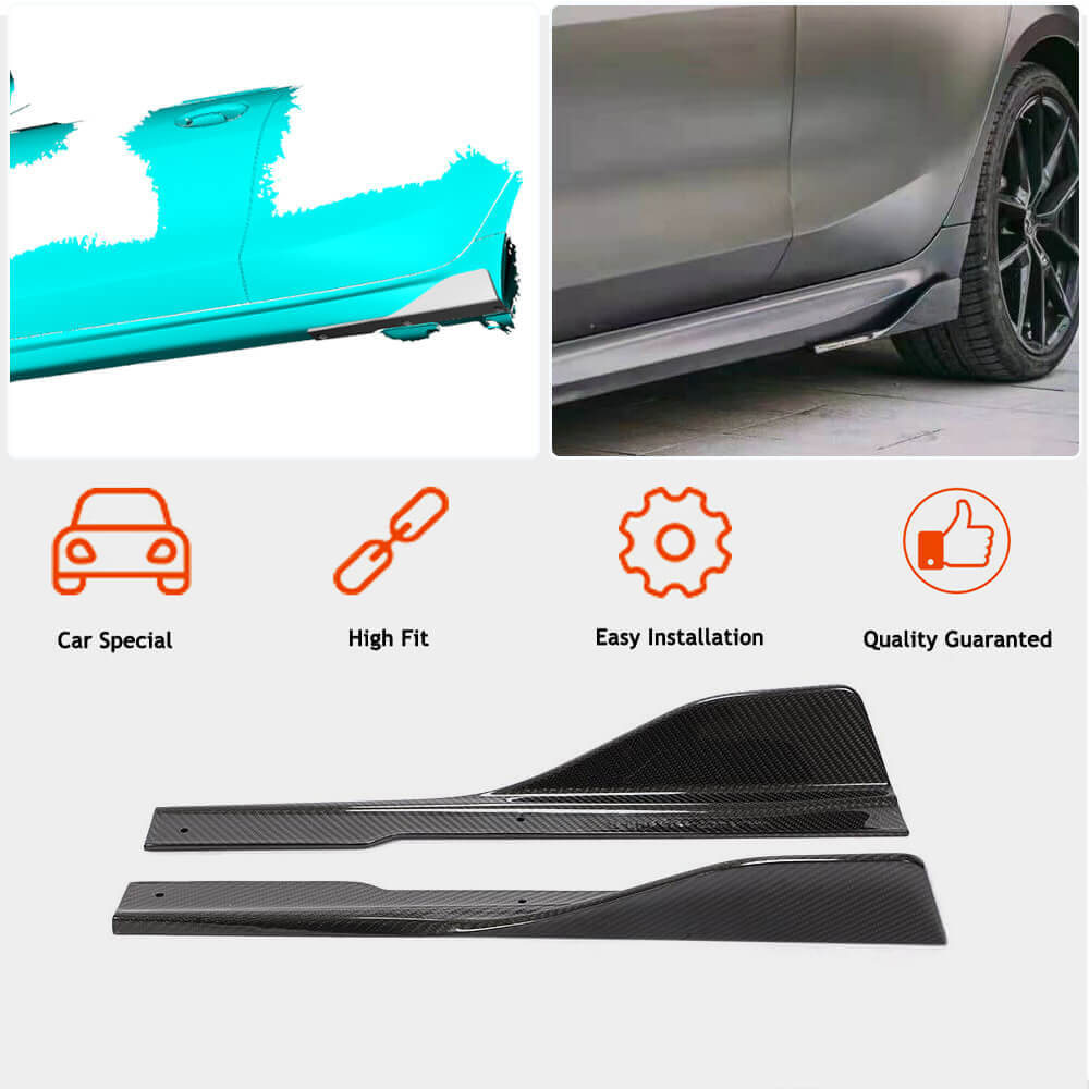 Накладки на пороги V2 (для G16 M-Sport/F93 M8, Карбон) 2