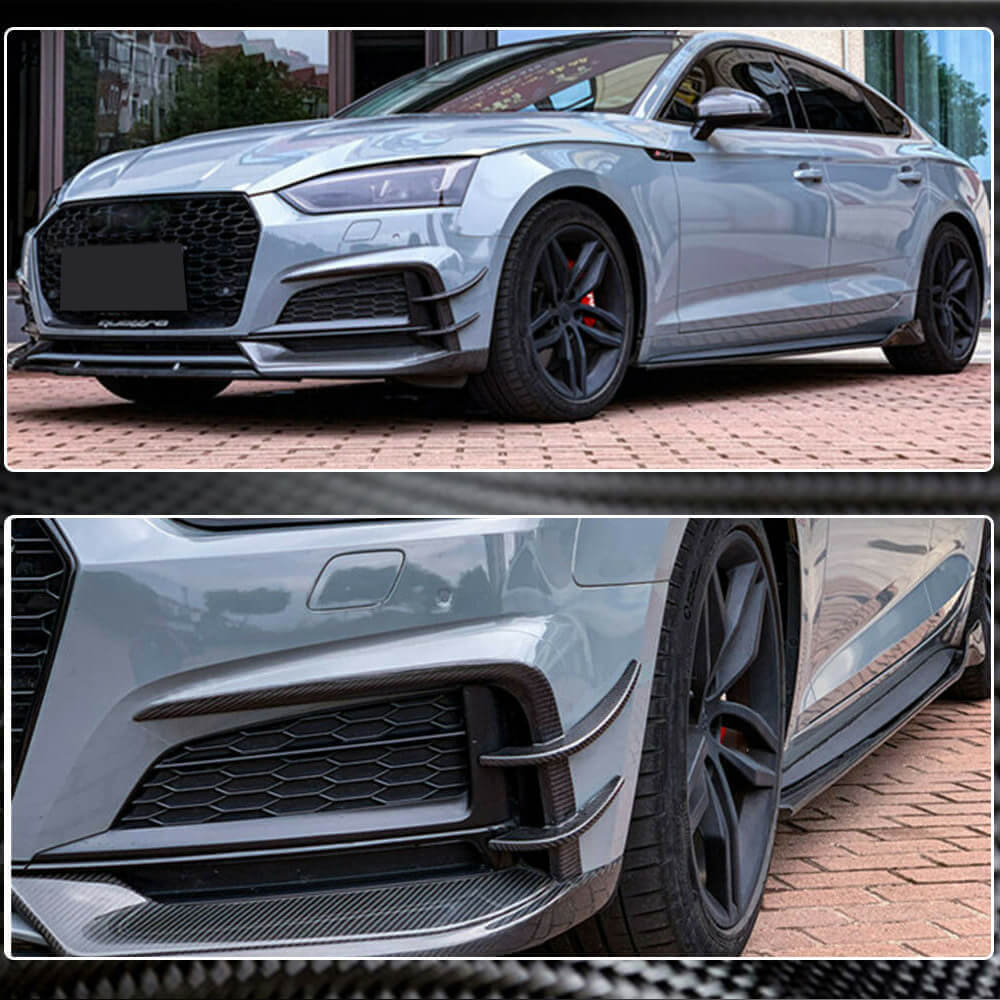 Бокові пороги 2016-2020 V2 (для Sportback, Карбон) 5