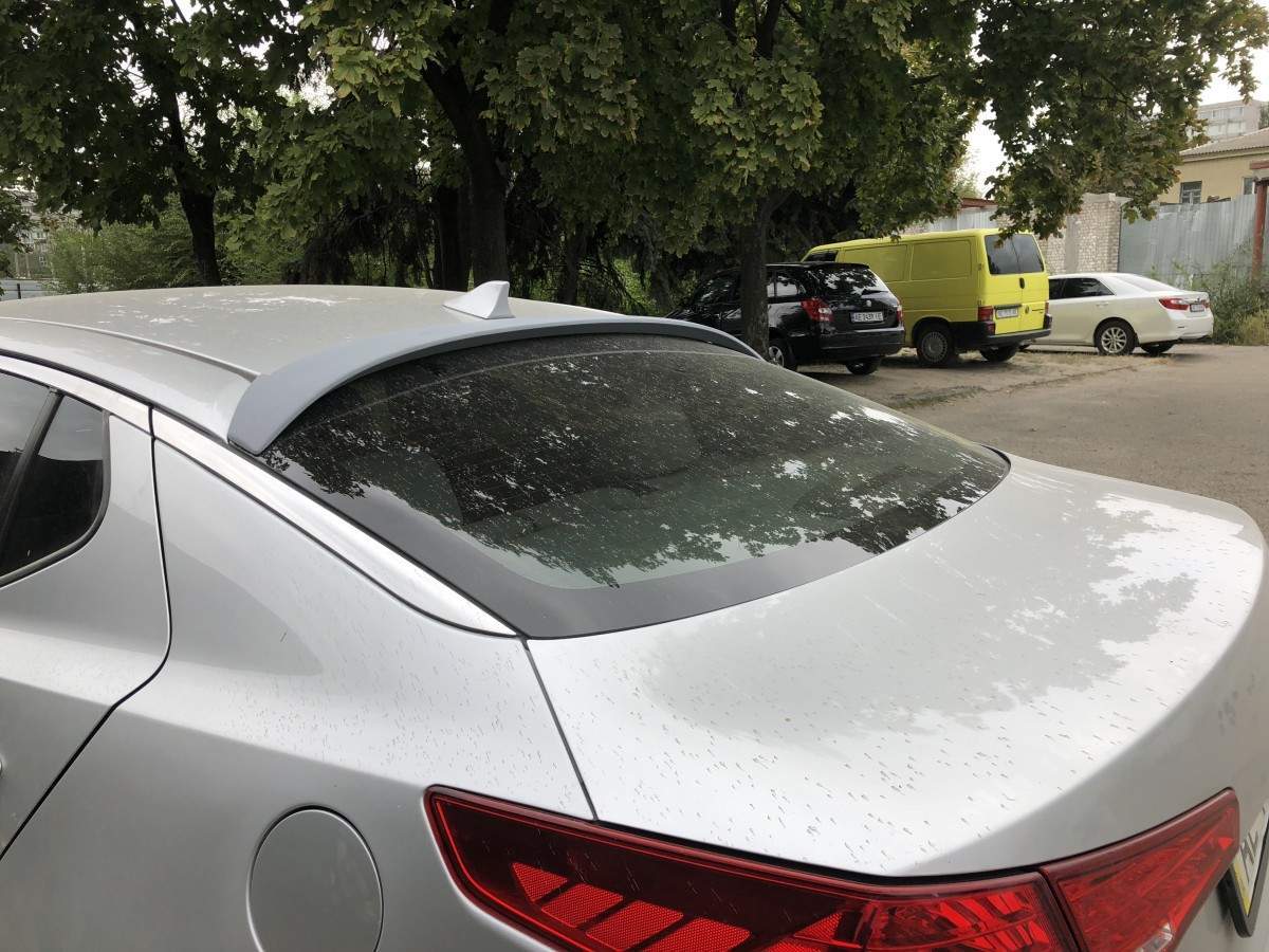 Козирок на скло Kia Optima 2010-2015 ABS пластик під фарбування 6
