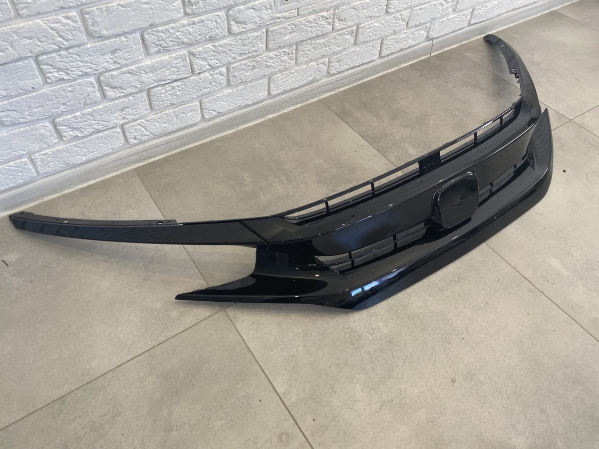 Решітка радіатора SI для Honda Civic 4D тІльки SI / 5D 2016 - з віями, чорний колір (без емблеми) 6