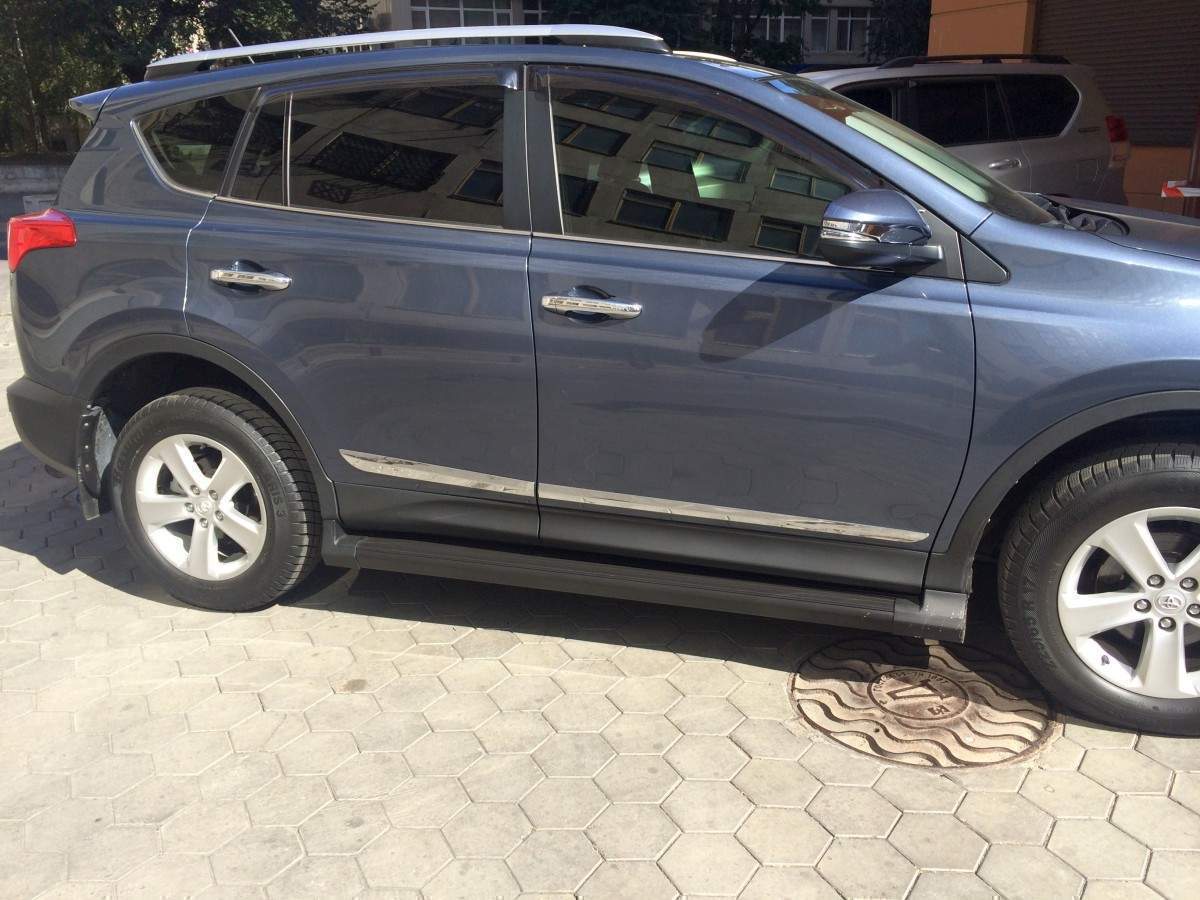 Пороги бічні підніжки Toyota Rav-4 2013-2015 2 шт. 4