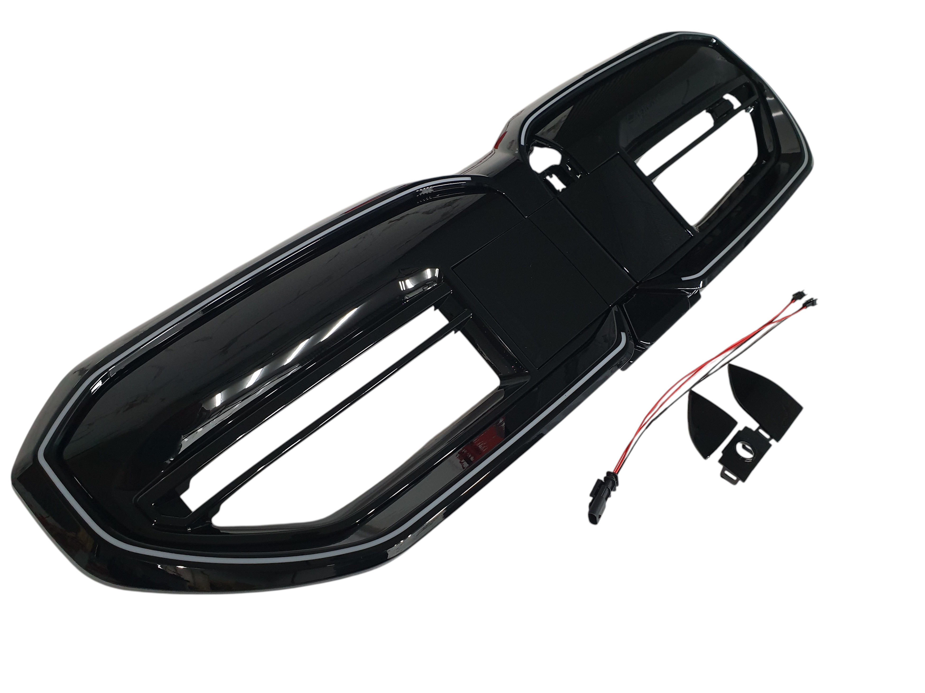 Ніздрі Чорний глянець LED (Iconic Glow) M5-Look на BMW 5 Series G60 / G61 2023-2025 року 4