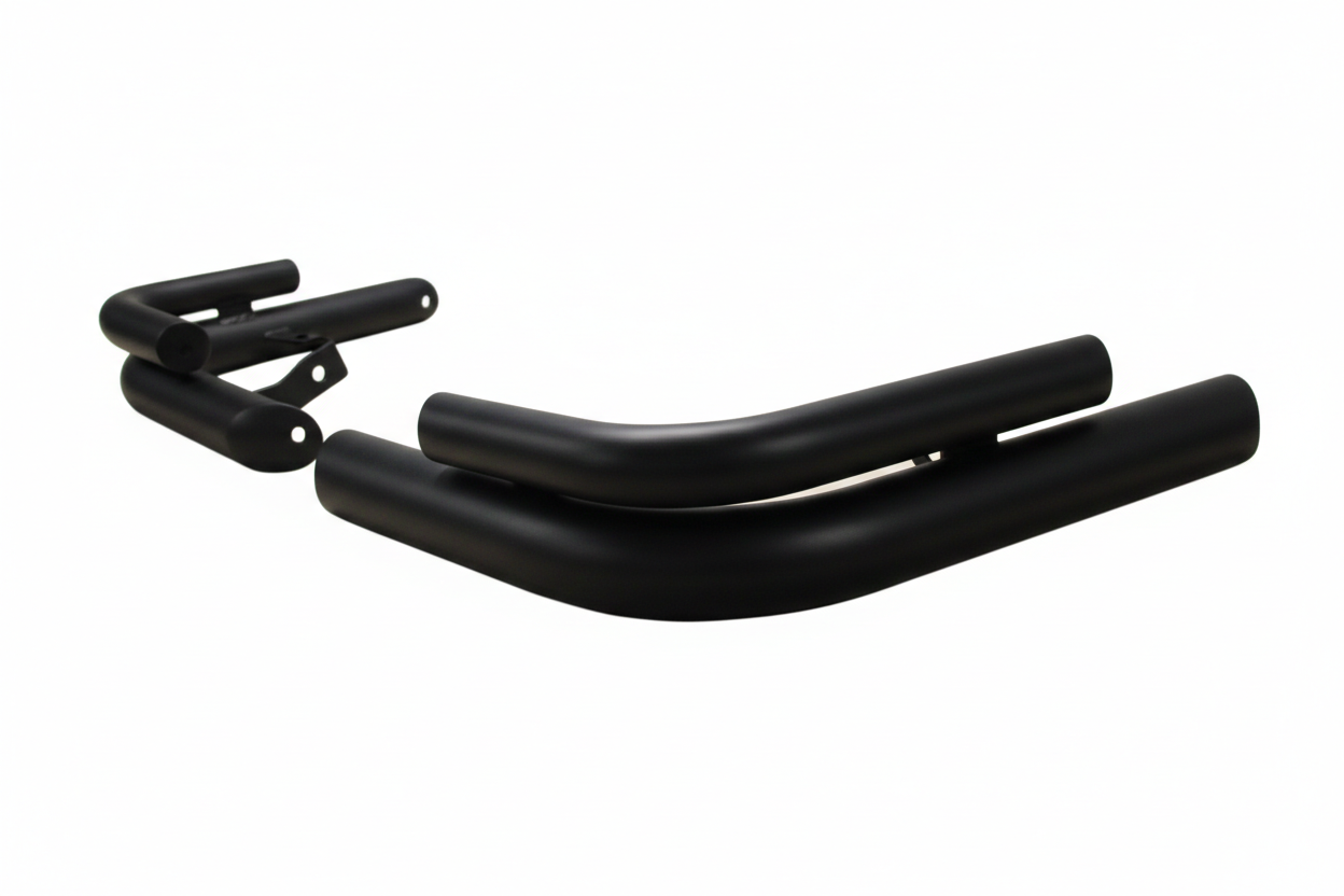 Задні подвійні куточки AK003-double Black (2 шт., нерж)