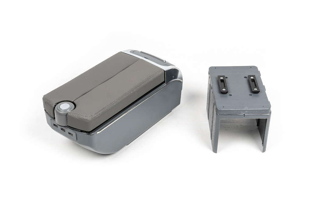 Універсальний підлокітник із USB (сірий) 2