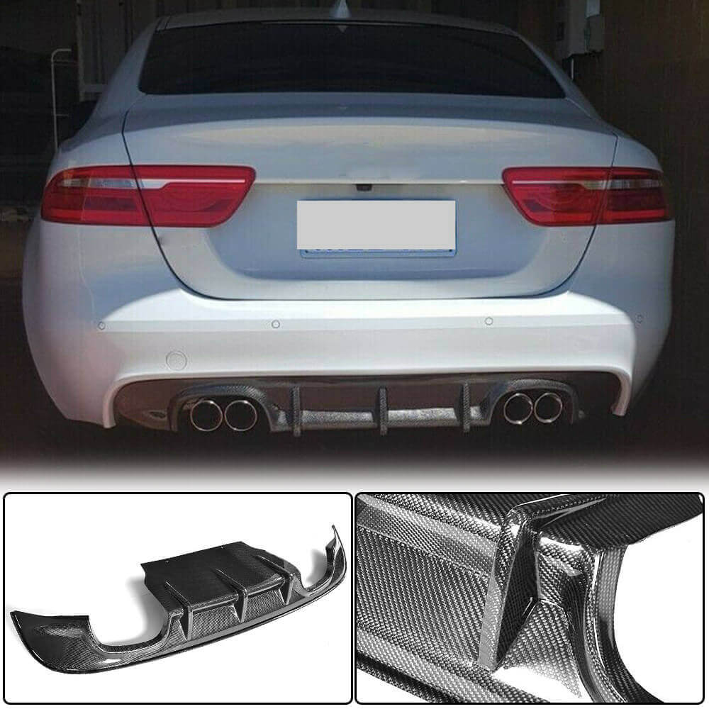 Дифузор заднього бампера V1 (2015-2019, Карбон)