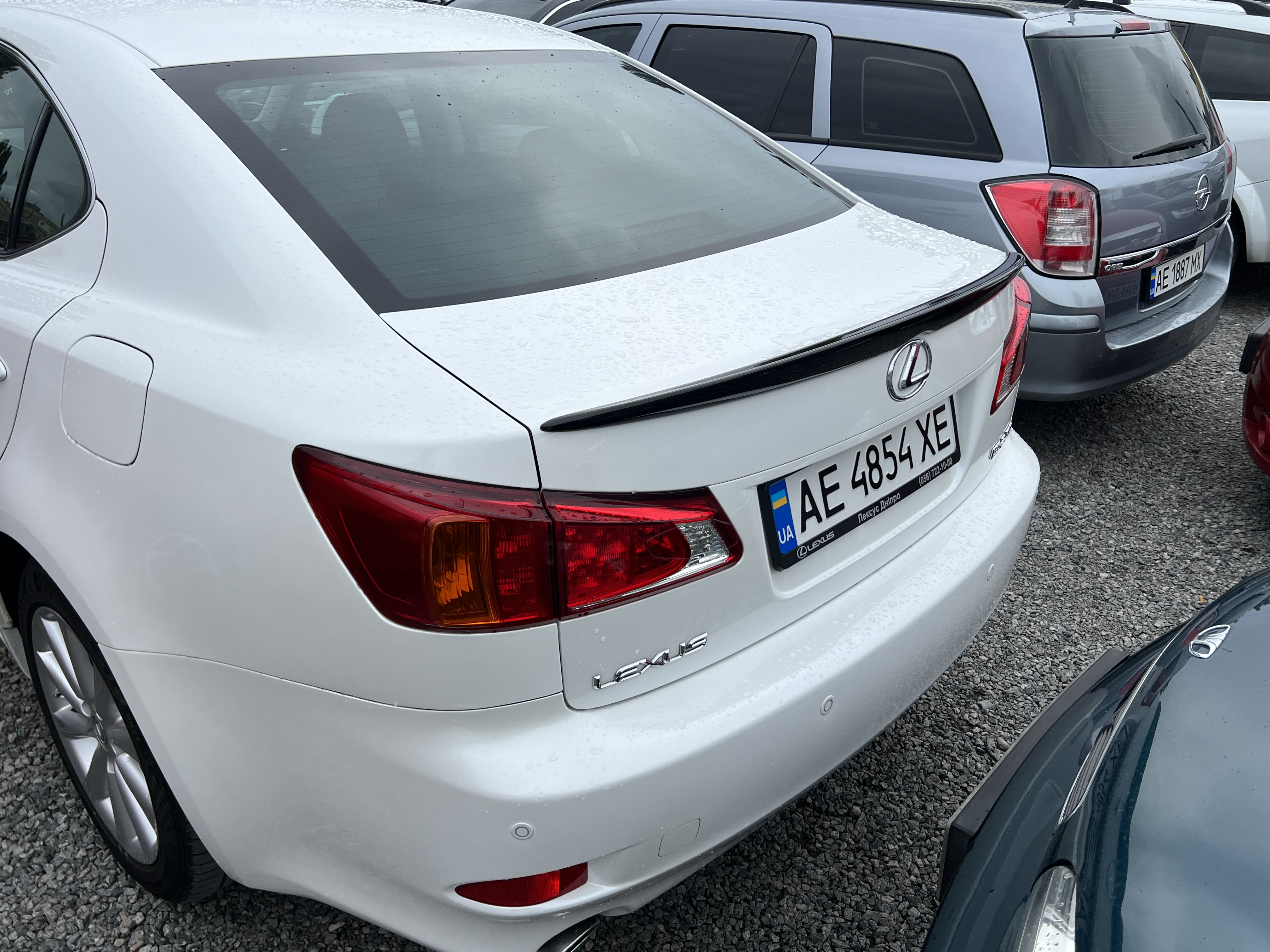 Спойлер лип багажника Lexus IS 2005-2012 ABS пластик, колір чорний глянець 4