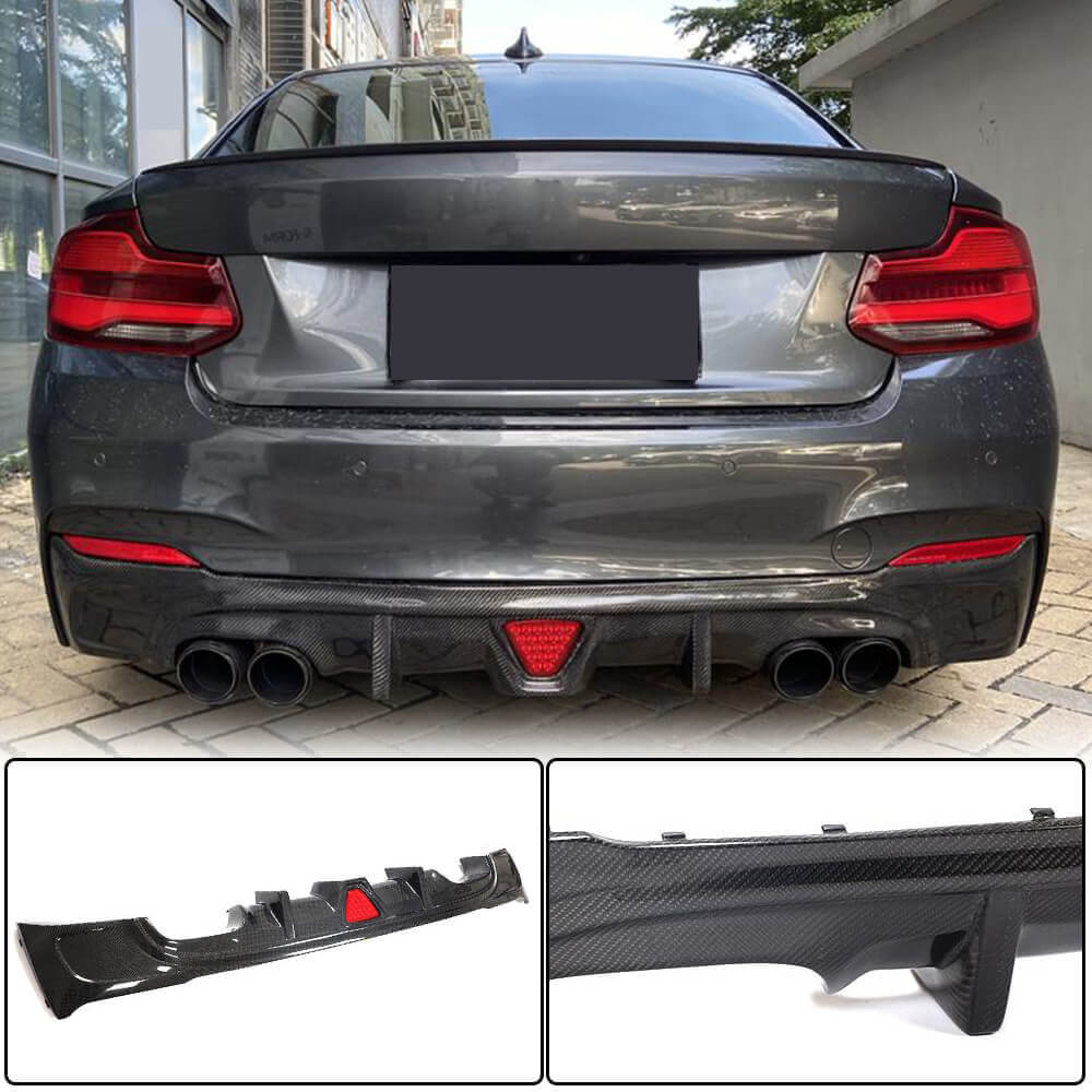 Дифузор заднього бампера V2 (для F22/F23 M-Sport, Карбон) 2
