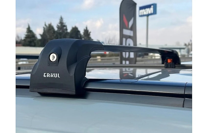 Перемички на вбудовані рейлінги під ключ Ecem V2 (2 шт) до 120 см, Сірі