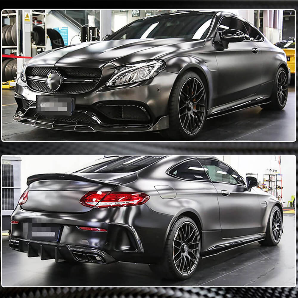 Бокові пороги V1 (для C43/C63 AMG 2015-2019, Карбон) 4