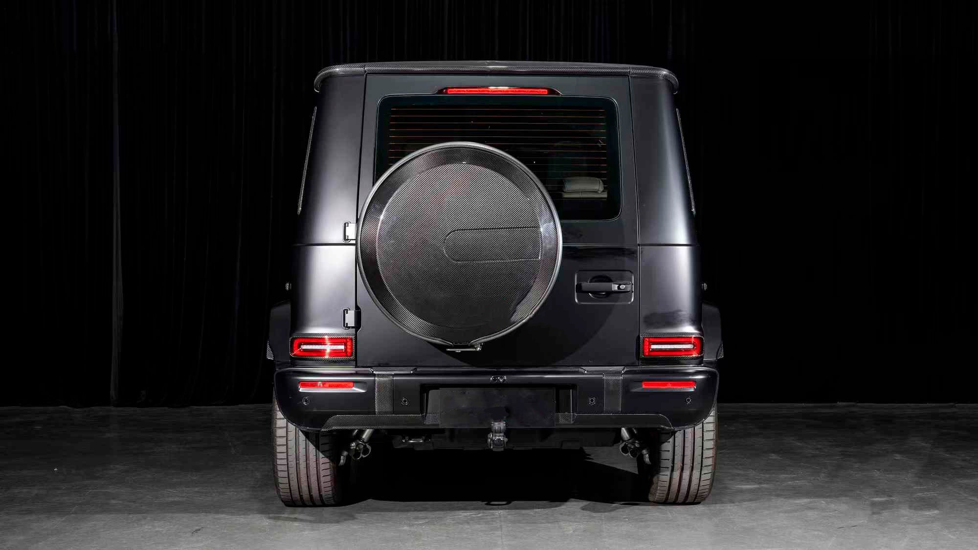 Дифузор заднього бампера (для G63 AMG, Карбон) 2