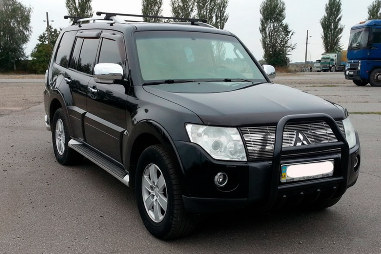 Кенгурятник QT007 Black (нерж.)