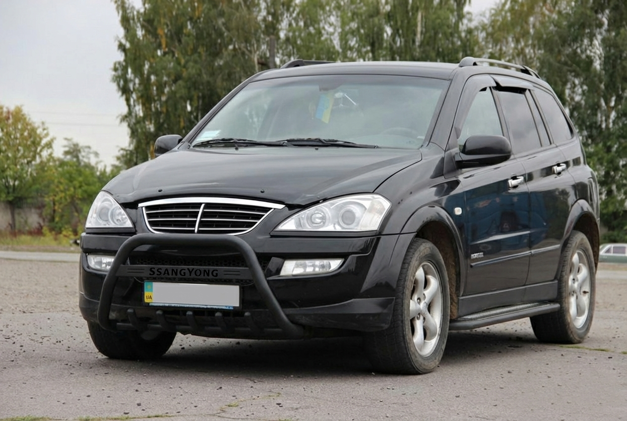 Кенгурятник WT004 Black (нерж)