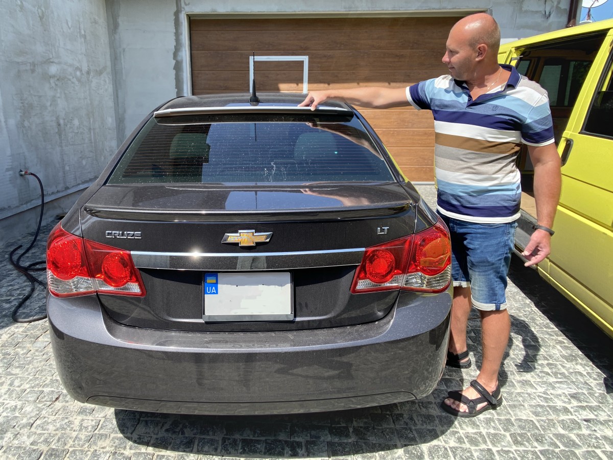 Козирок на скло Chevrolet Cruze 2009-ABS пластик під фарбування 5