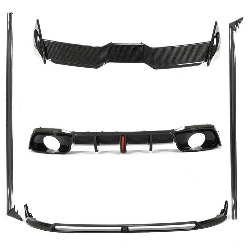 Комплект обвісів Carbon FullSet (для GTI & R EU HB 2019-2024), Карбон)