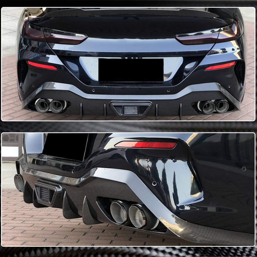 Дифузор заднього бампера V1 (для G16 M-Sport, Карбон) 4