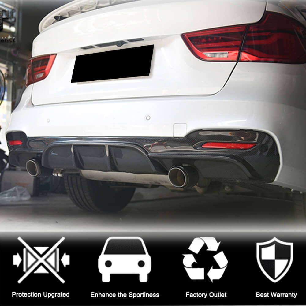 Дифузор заднього бампера V2 (для M-Sport, Карбон) 3