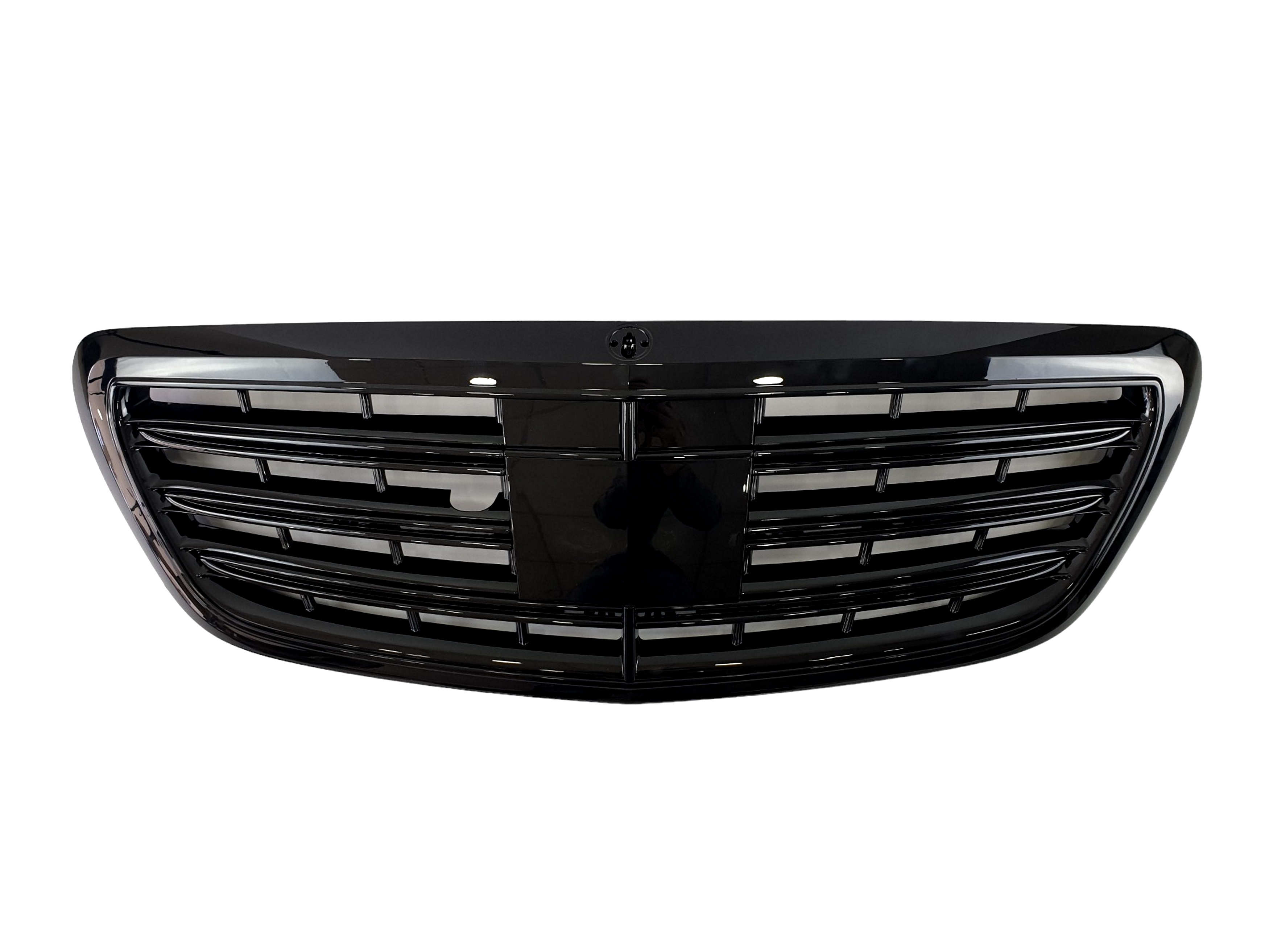 Решітка радіатора Full Black під нічне бачення та камеру AMG S63 на Mercedes-Benz S-Class W222 2013-2017 року