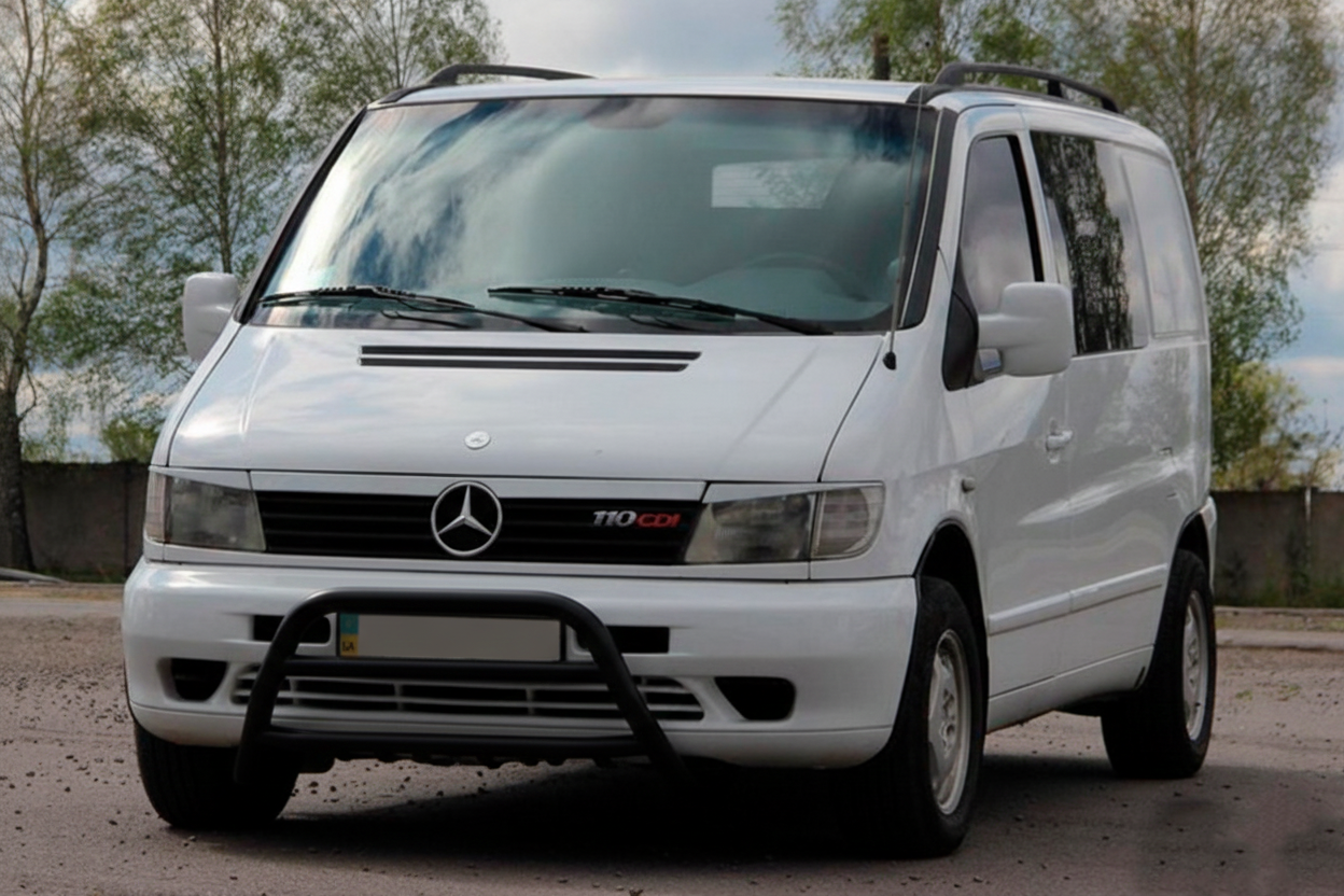 Кенгурятник WT022 Black (нерж.) 2