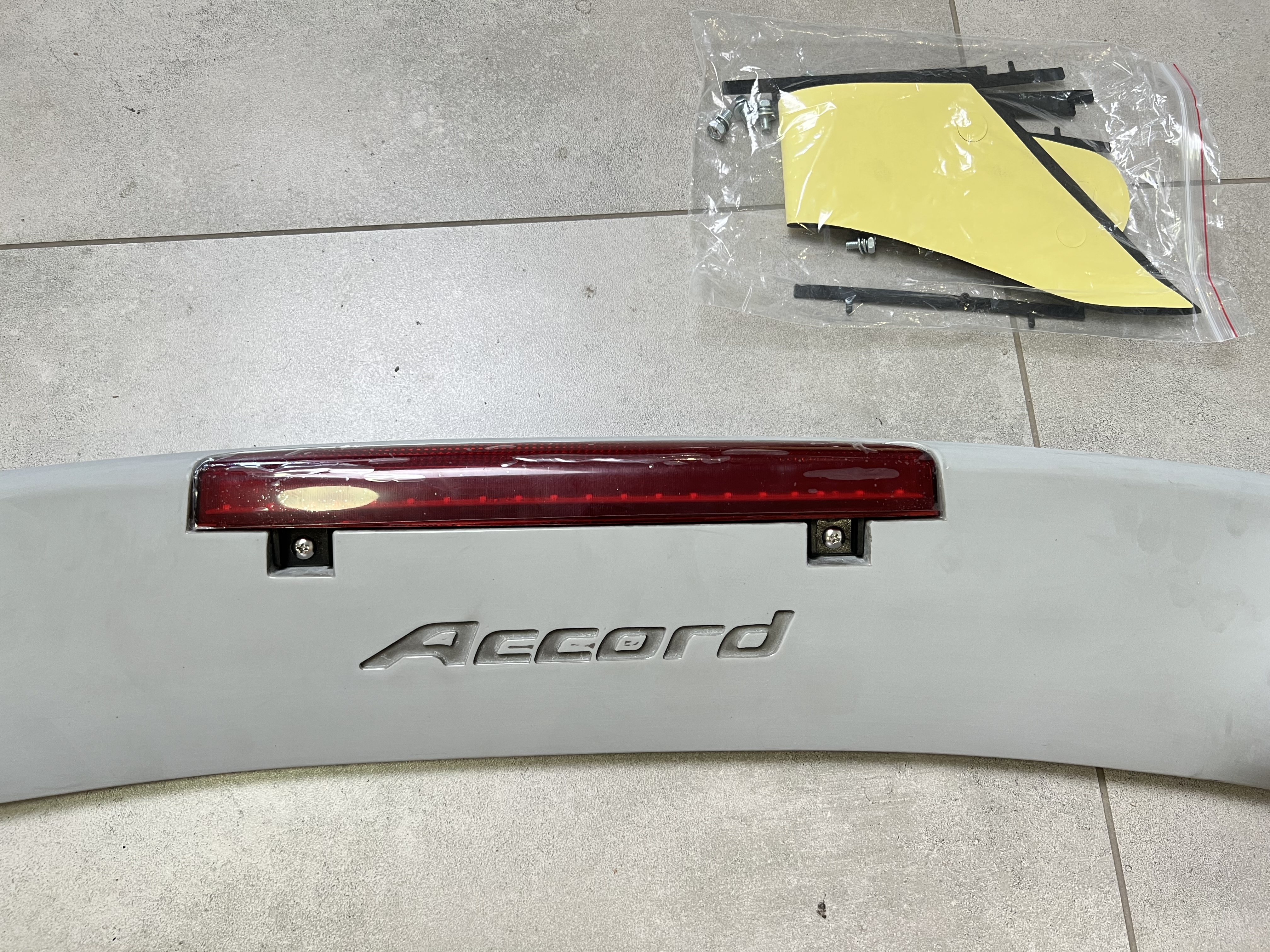 Спойлер на багажник Honda Accord CL 9 2012 із стоп сигналом ABS пластик 5