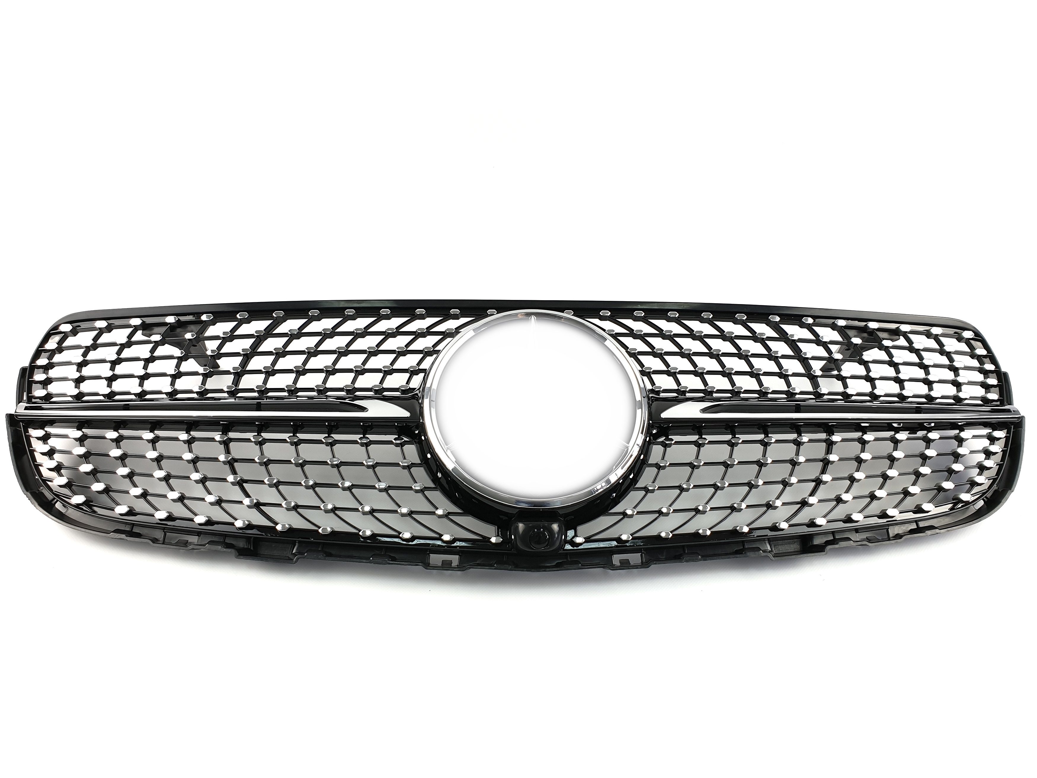 Решітка радіатора (з місцем під камеру) Diamond Black на Mercedes-Benz GLC-Class X253 2015-2019 року 2