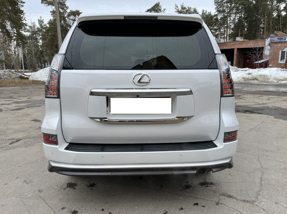 Комплект обвісу Lexus GX 460 2014-2021 сірий колір (спідниці передня та задня, хром молдінг) 4