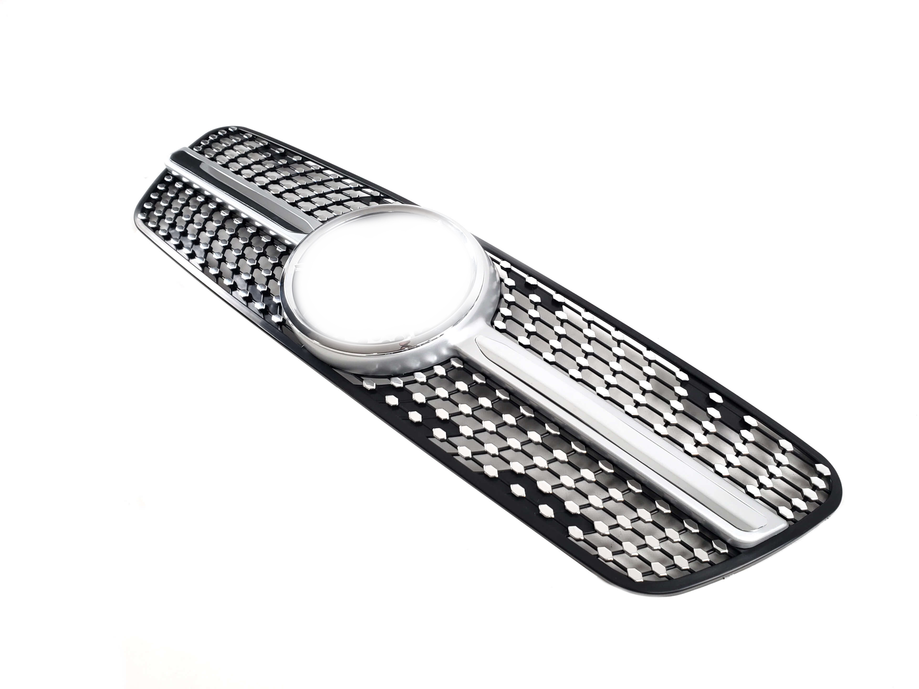 Решітка радіатора Silver Diamond на Mercedes-Benz ML-Class W163 1997-2005 року 3