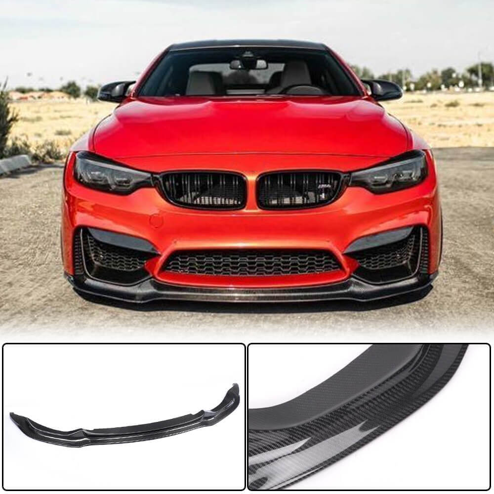 Накладка на передній бампер Lip V11 (для F82/F83, Карбон) 3
