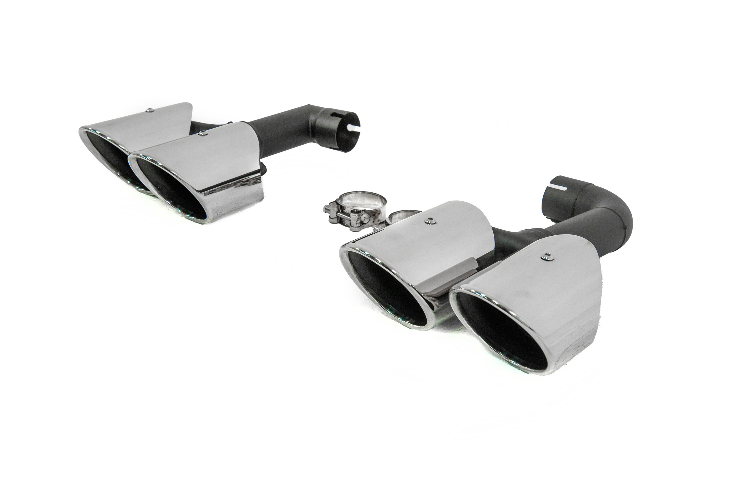 Насадки на глушники Silver в стилі X4M F98 (V2) 4