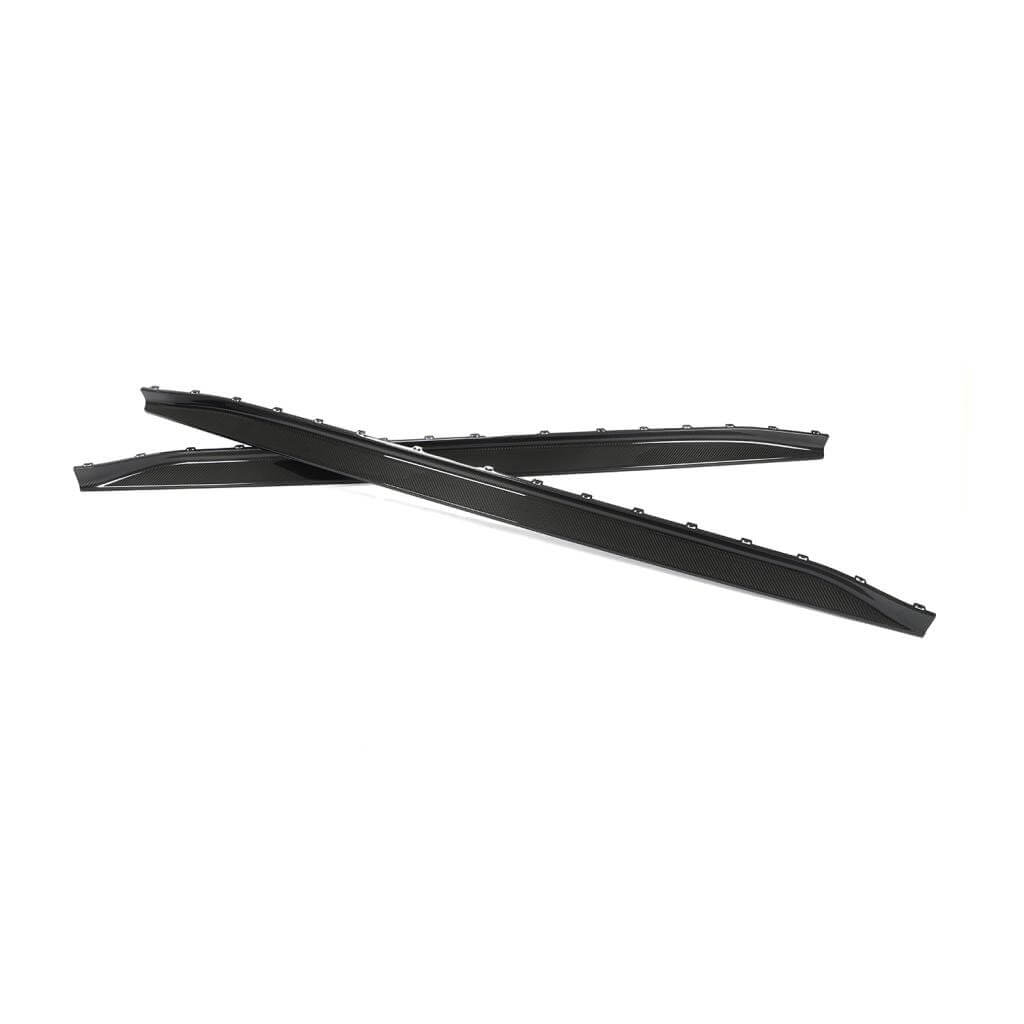 Накладки на пороги V1 (для G80, Карбон) 4