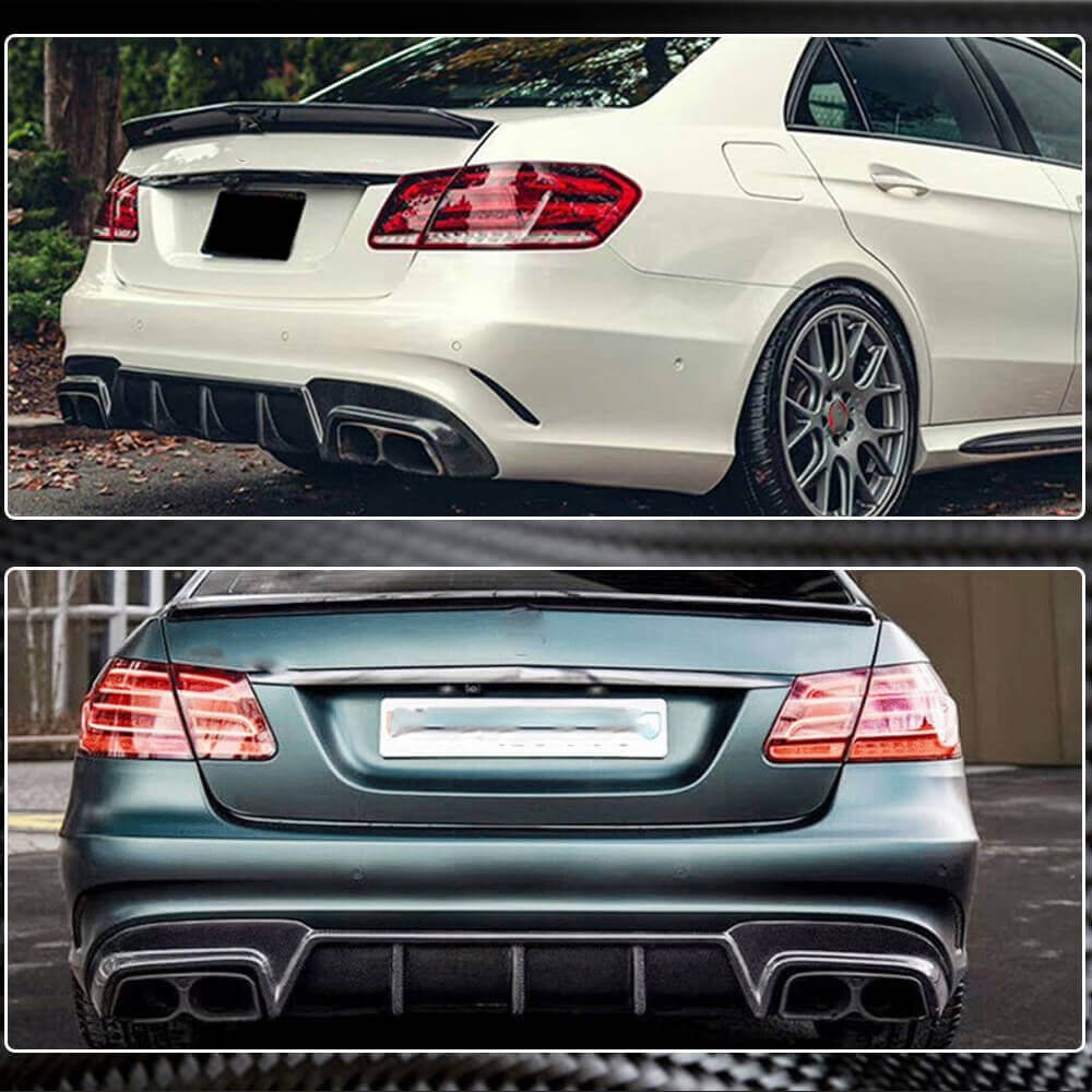 Дифузор заднього бампера V2 (для E63 AMG 2013-2016, Карбон) 5