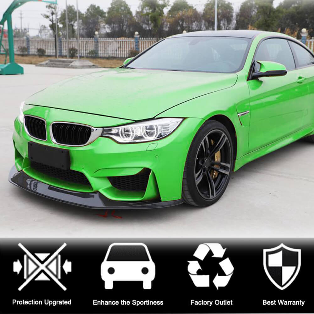 Накладка на передній бампер Lip V7 (для F82/F83, Карбон) 3
