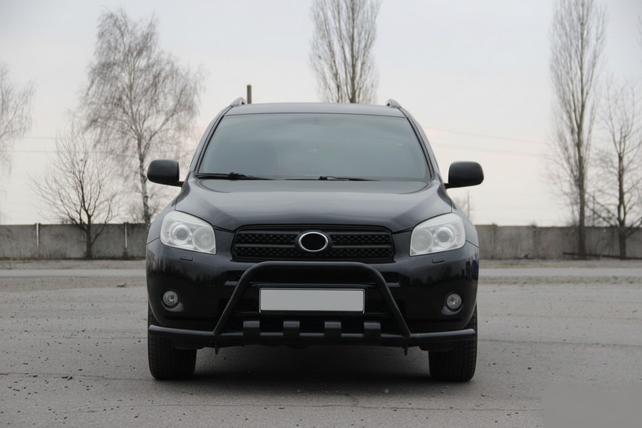 Кенгурятник WT-ST15 Black (нерж) 3