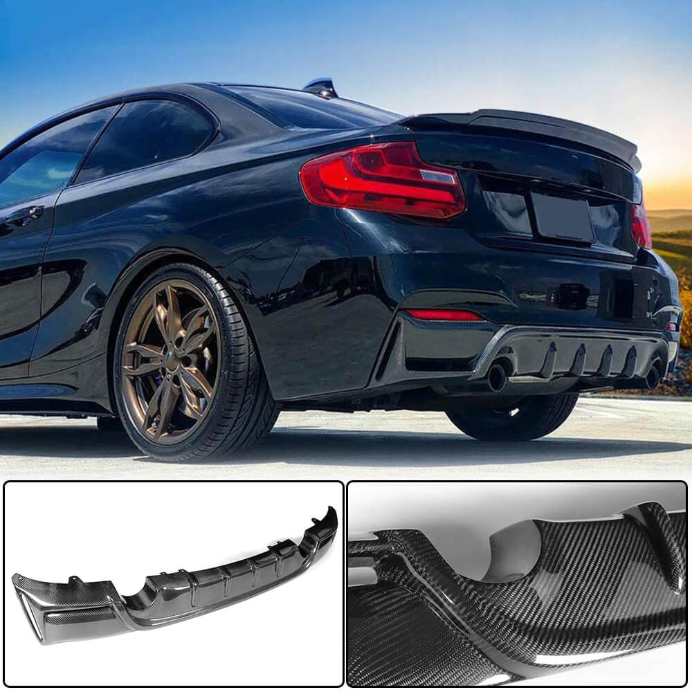 Дифузор заднього бампера V4 (для F22/F23 M-Sport, Карбон) 2