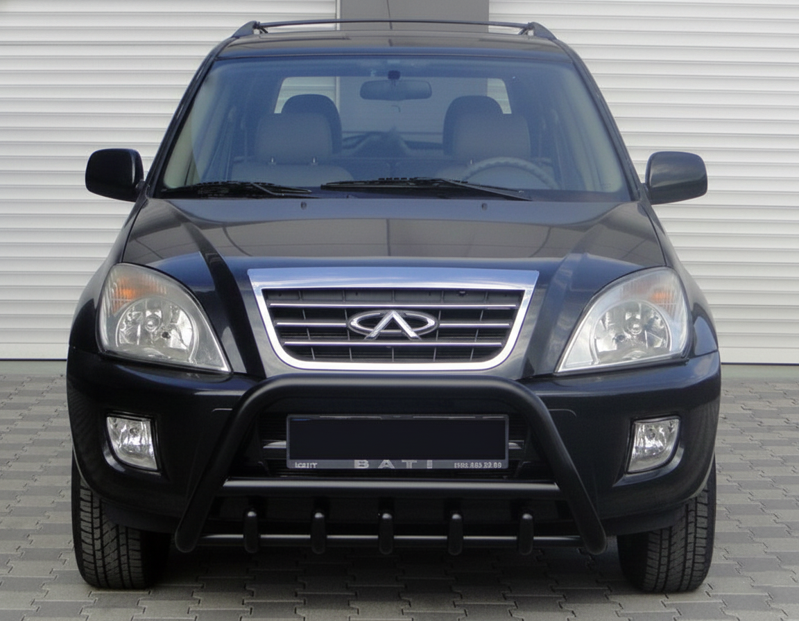Кенгурятник WT003 Black (нерж)