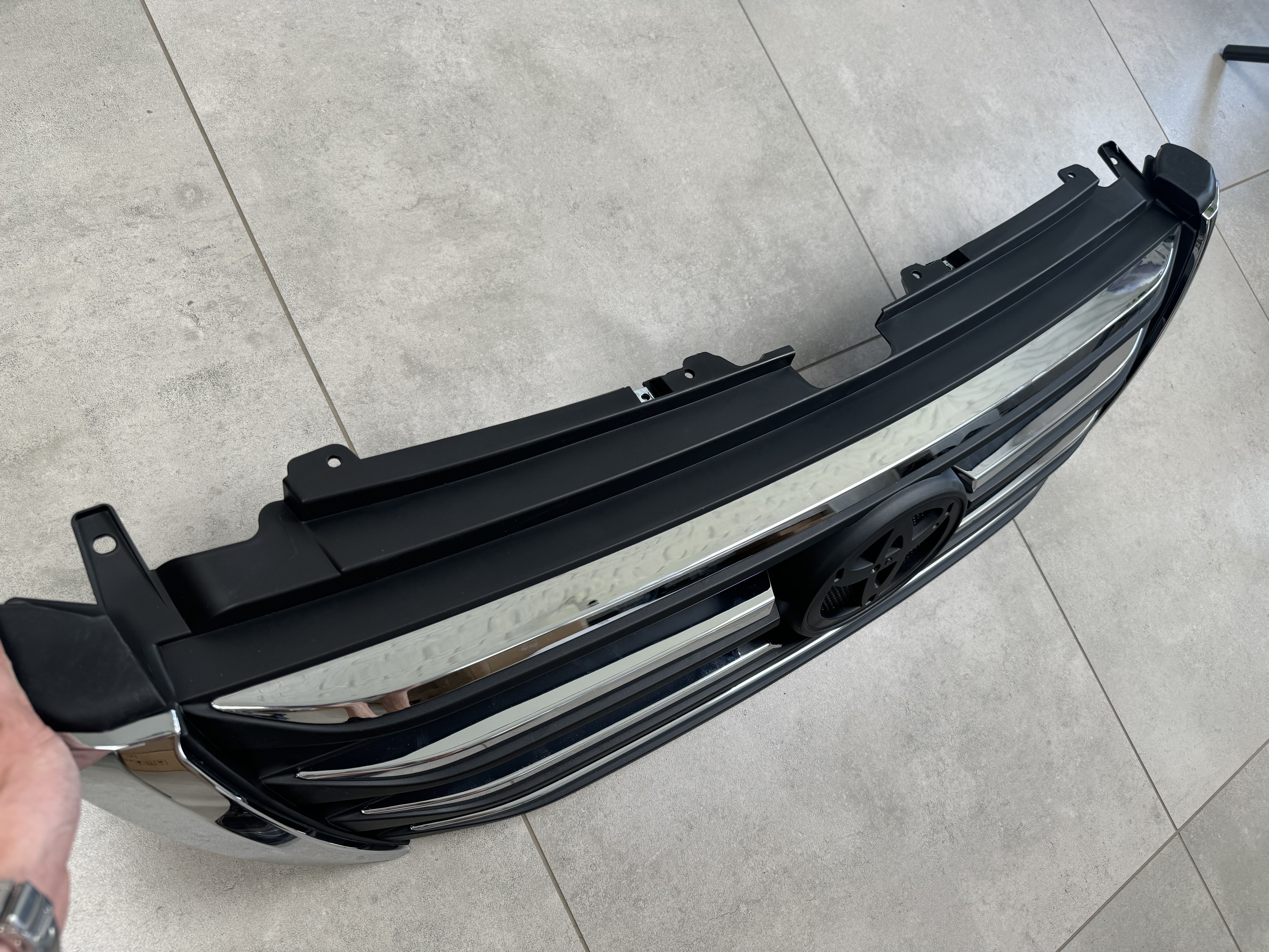 Решітка радіатора LX Mode Toyota Land Cruiser Prado 150 2013-2017 ABS пластик у чорному матовому кольорі 3
