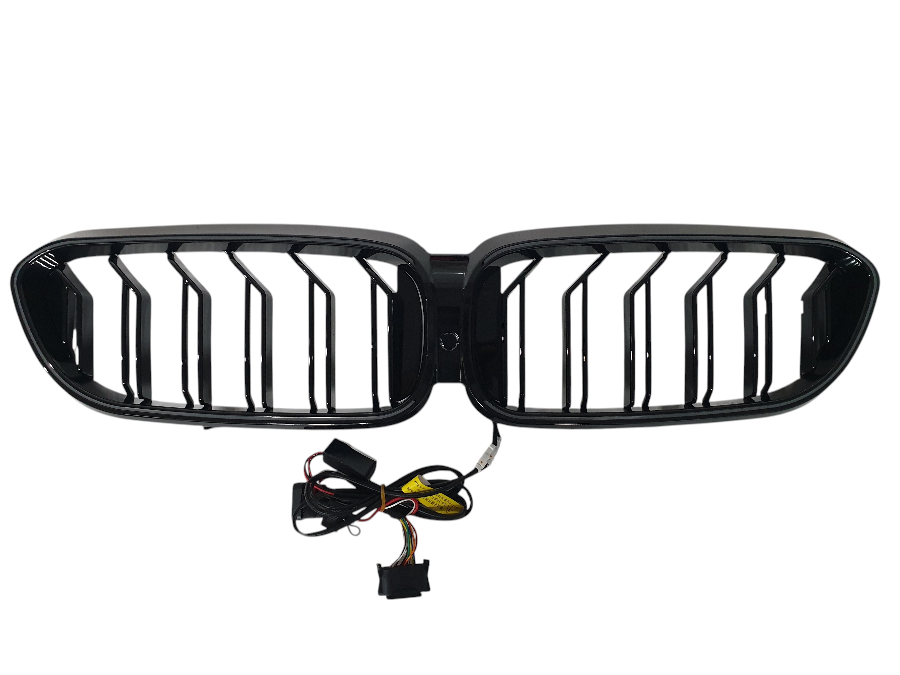 Ніздрі Чорний глянець LED (Iconic Glow) Old to New на BMW 5 Series G30 / G31 2017-2020 року 4
