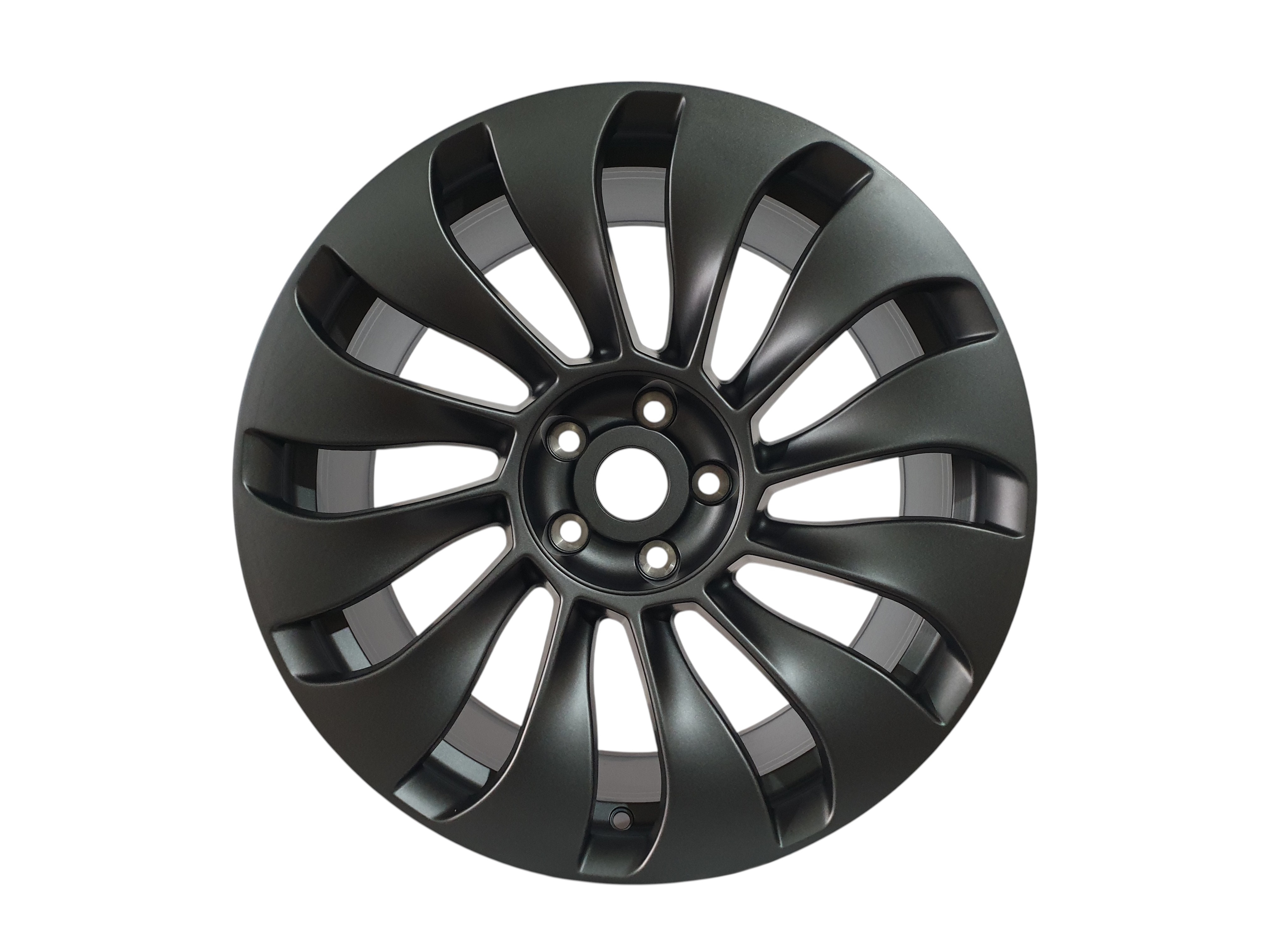 R19 Dark Matte Grey (одноширокі 8.5J ET35) на Tesla Model 3 2017-2022 року