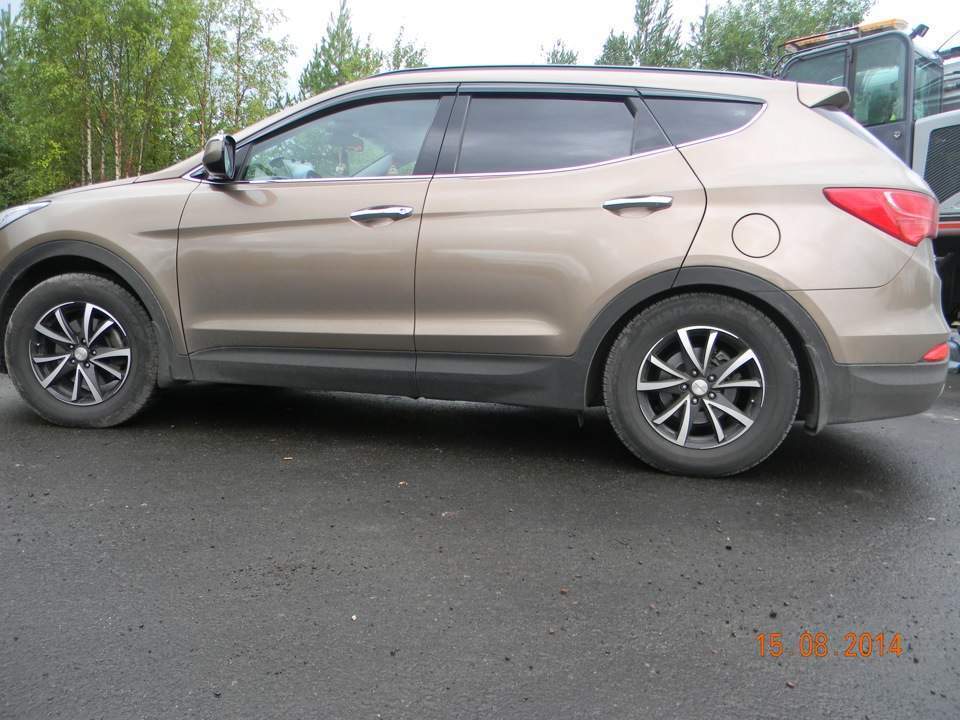 Дефлектори вікон Clover Hyundai Santa Fe 4 шт 2012- 3