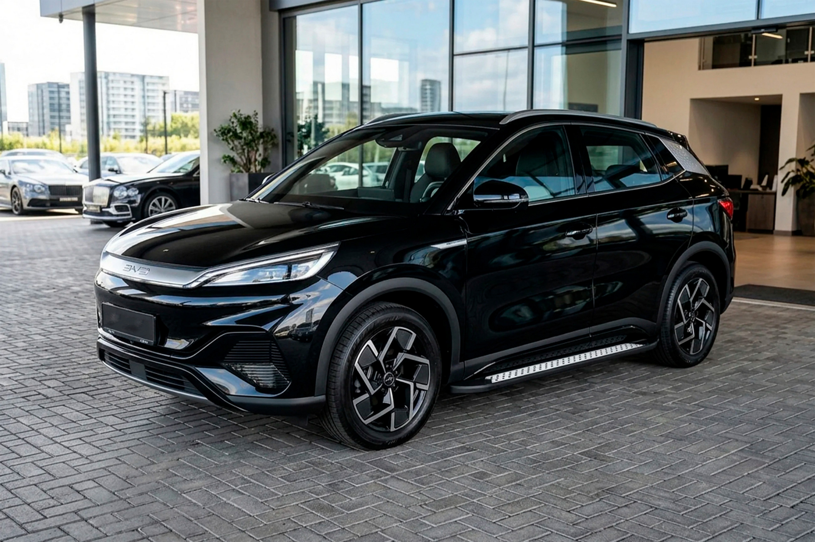 Бокові пороги Vision New Black (2 шт., Алюміній)