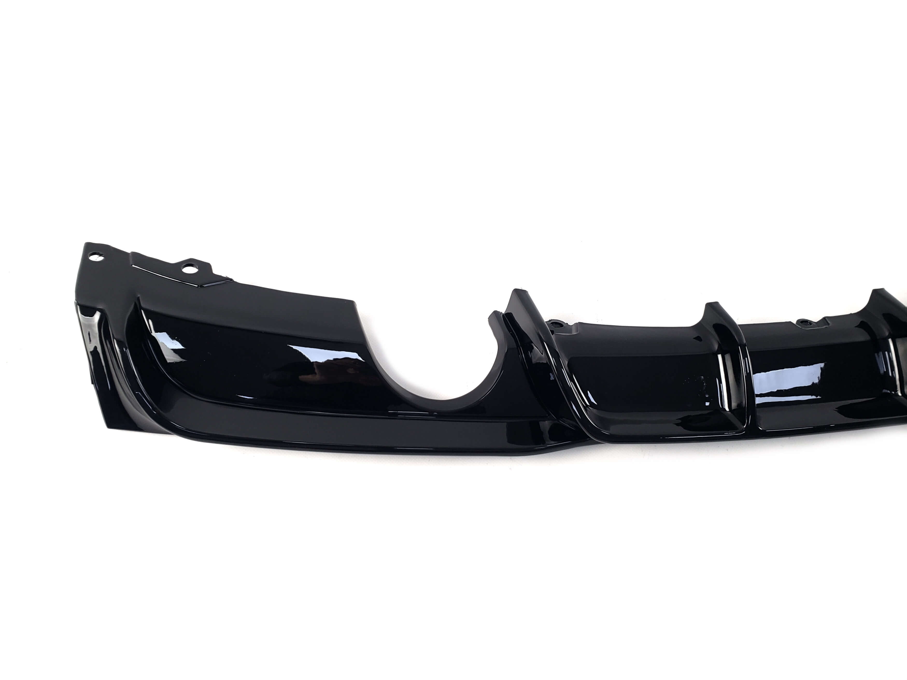 Дифузор (заднього бампера) Чорний глянець (M-Performance) 0---0 на BMW 3 Series F30 / F31 2011-2018 року 2